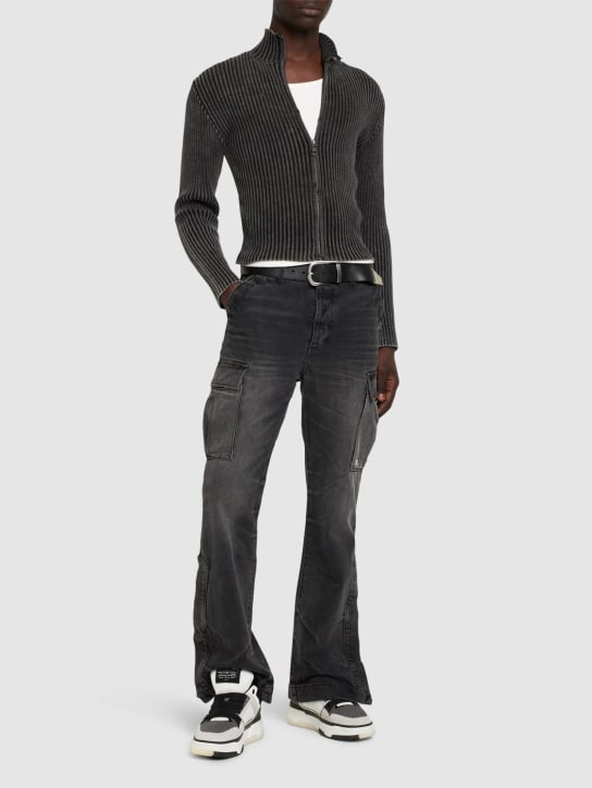 Amiri: M65 cotton cargo jeans - Gri - men_1 | Luisa Via Roma