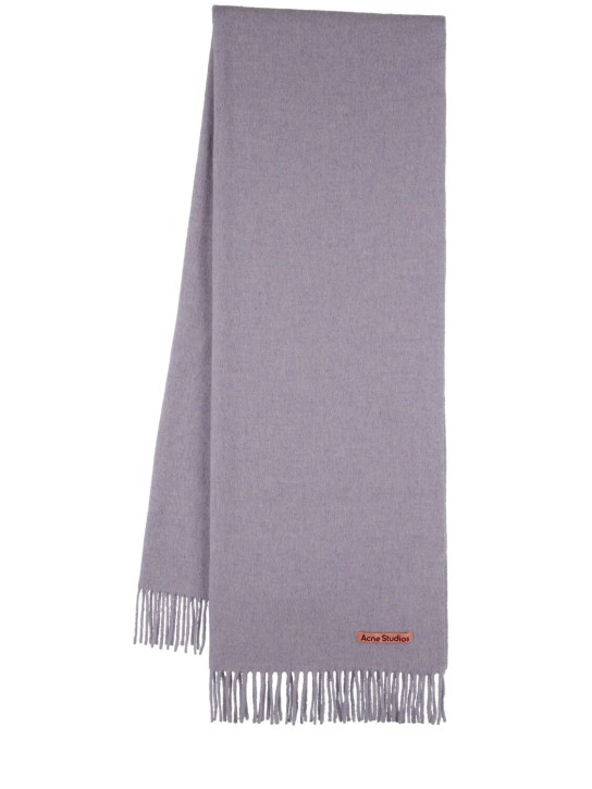 Acne Studios: Canada wool scarf - Powder Blue - women_0 | Luisa Via Roma