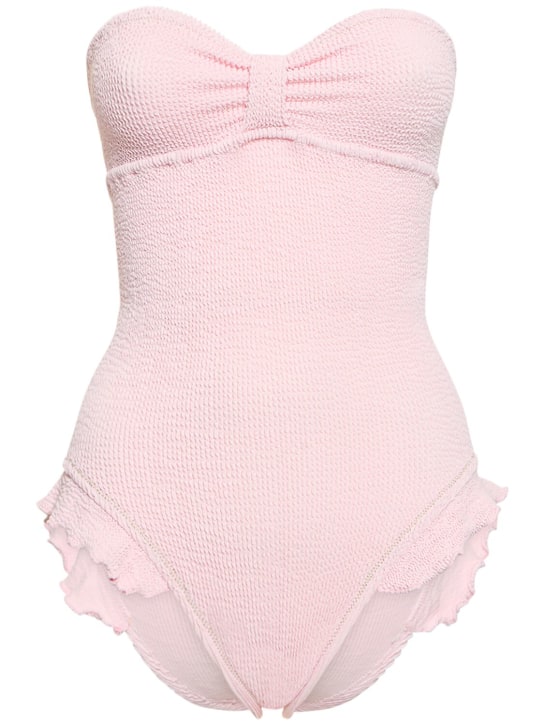 Reina Olga: Laila strapless one piece swimsuit - Pink - women_0 | Luisa Via Roma
