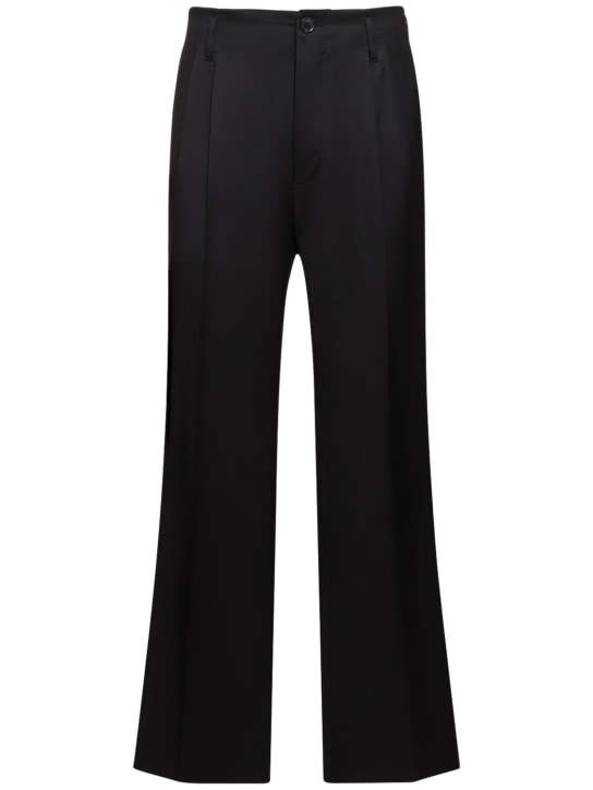 Vivienne Westwood: Pantalones de lana - Negro - men_0 | Luisa Via Roma
