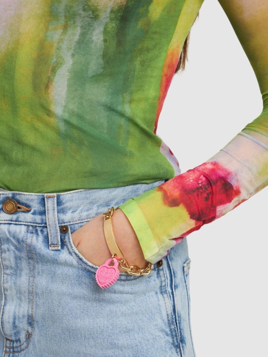 Dsquared2: Open Your Heart bracelet - Gold/Pink - women_1 | Luisa Via Roma