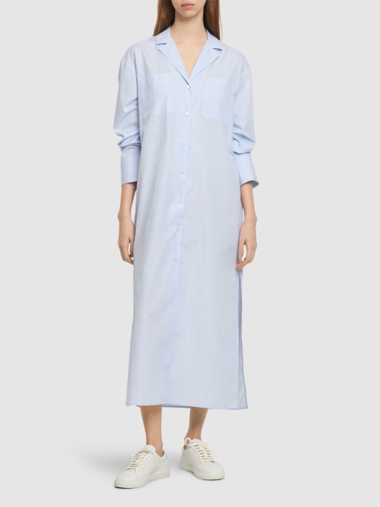 The Garment: Madrid棉质长款衬衫 - 浅蓝色 - women_1 | Luisa Via Roma