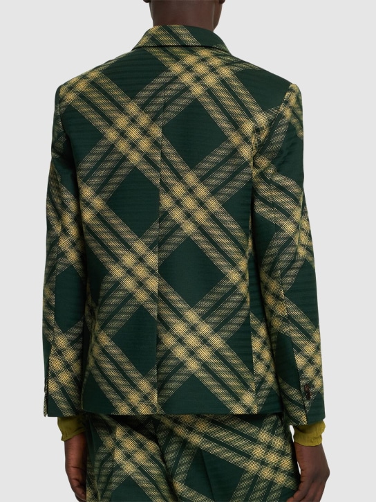 Burberry: Check wool casual jacket - Ivy Check - men_2 | Luisa Via Roma