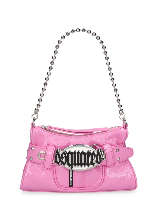 Dsquared2: Gothic Dsquared2 leather shoulder bag - Candy - women_0 | Luisa Via Roma