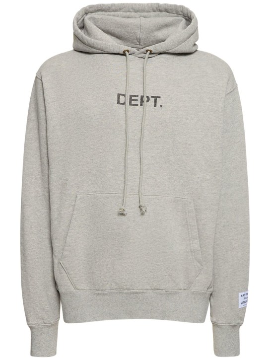 Gallery Dept.: Dept. logo hoodie - H. Grey - men_0 | Luisa Via Roma