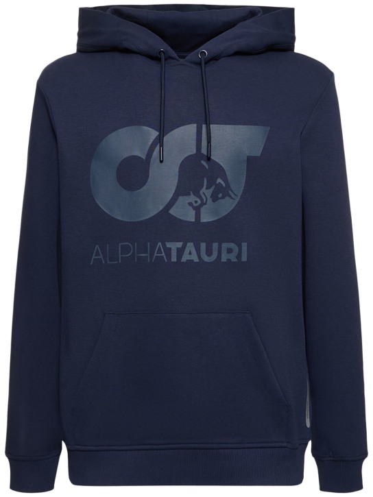 Alphatauri: Shero hooded sweatshirt - Lacivert - men_0 | Luisa Via Roma