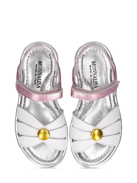 Monnalisa: Sandals w/ bows - Multicolor - kids-girls_1 | Luisa Via Roma