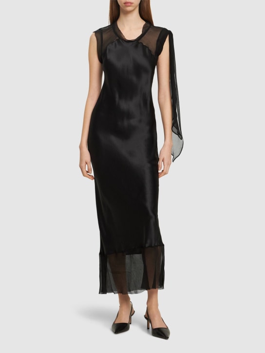 The Garment: Vestido maxi de seda - Negro - women_1 | Luisa Via Roma