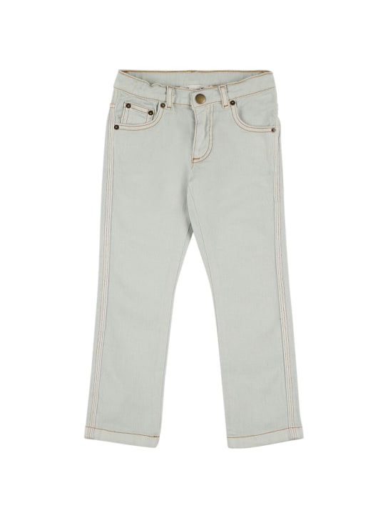 Bonpoint: Cotton denim jeans - Açık Mavi - kids-boys_0 | Luisa Via Roma