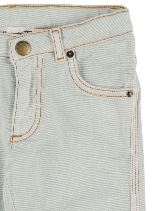 Bonpoint: Jeans in denim di cotone - Celeste - kids-boys_1 | Luisa Via Roma