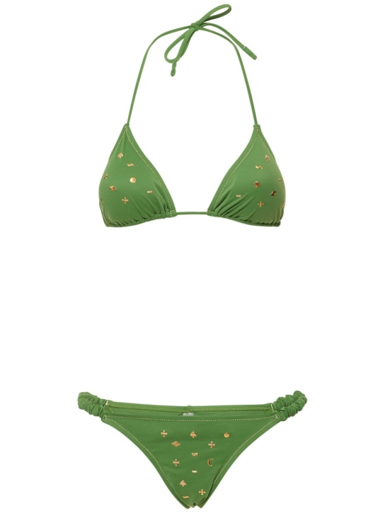 Reina Olga: Bikini triangular - Verde - women_0 | Luisa Via Roma
