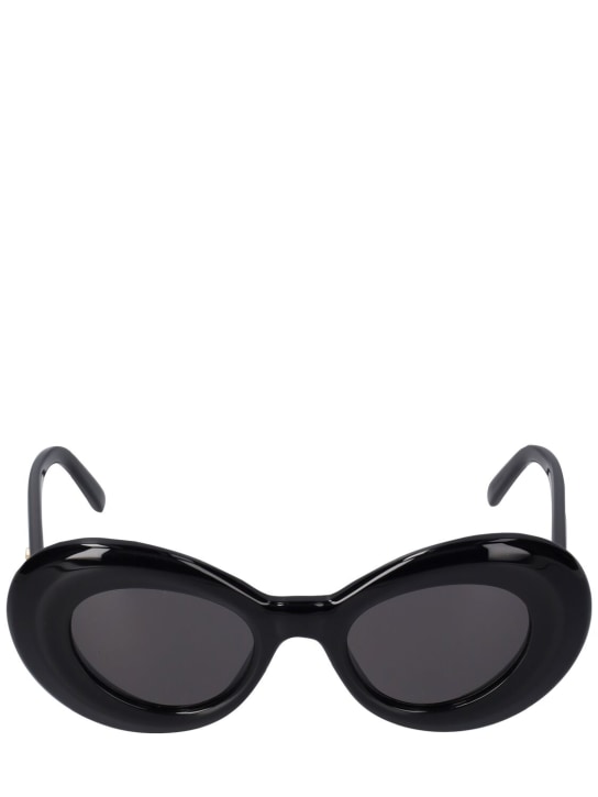 Loewe: Curvy acetate sunglasses - Black - women_0 | Luisa Via Roma