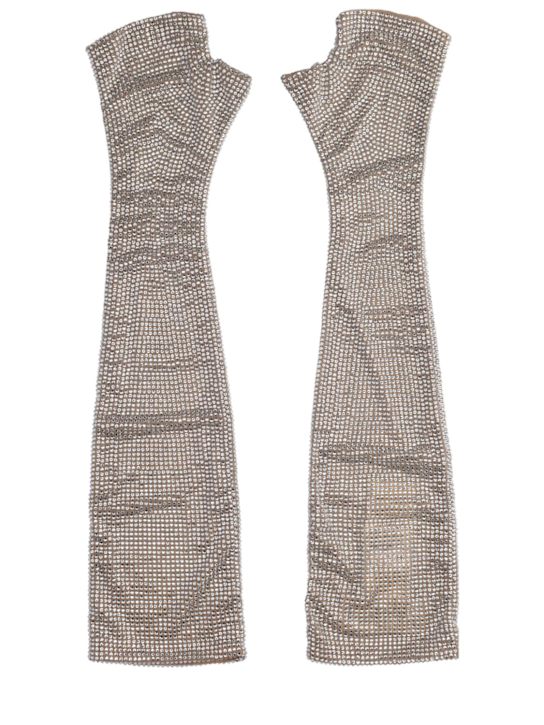 Giuseppe Di Morabito: Hotfix fingerless gloves - women_0 | Luisa Via Roma