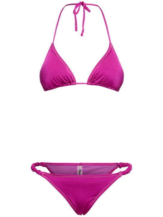 Reina Olga: Bikini triangle Scrunchie - Violet - women_0 | Luisa Via Roma