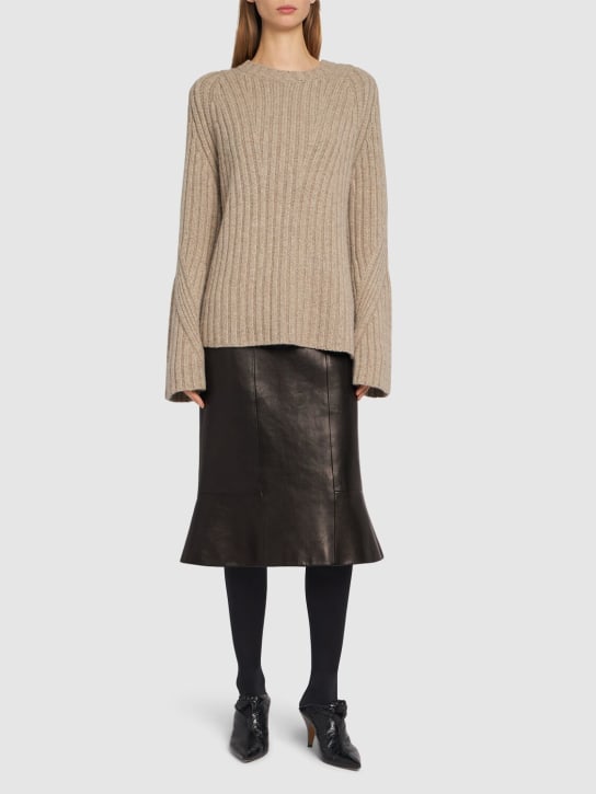 Khaite: Suéter de cashmere - Beige - women_1 | Luisa Via Roma