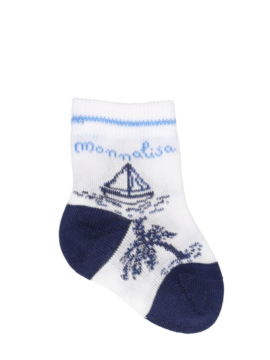 Monnalisa: Set of 3 Scottish thread socks - Multicolor - kids-boys_1 | Luisa Via Roma