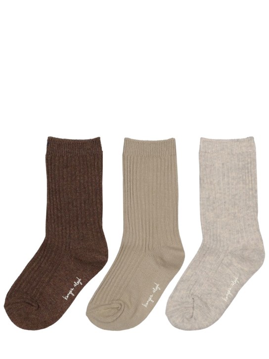 Konges Sløjd: Pack of 3 organic cotton socks - Multicolor - kids-boys_0 | Luisa Via Roma