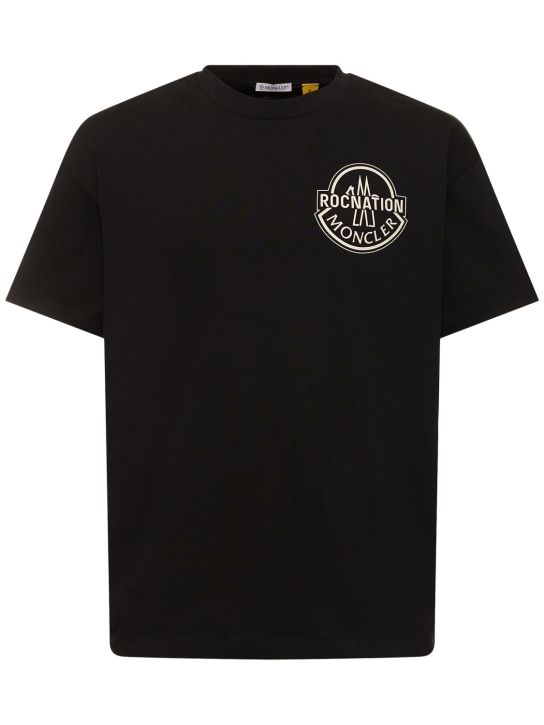 Moncler Genius: Moncler x Roc Nation designed by JAY-Z T恤 - 黑色 - men_0 | Luisa Via Roma