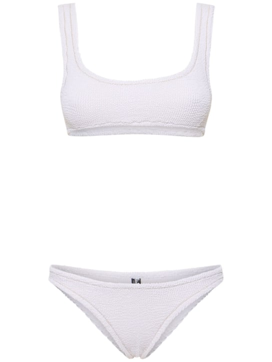 Reina Olga: Ginny scrunch bikini set - Beyaz - women_0 | Luisa Via Roma