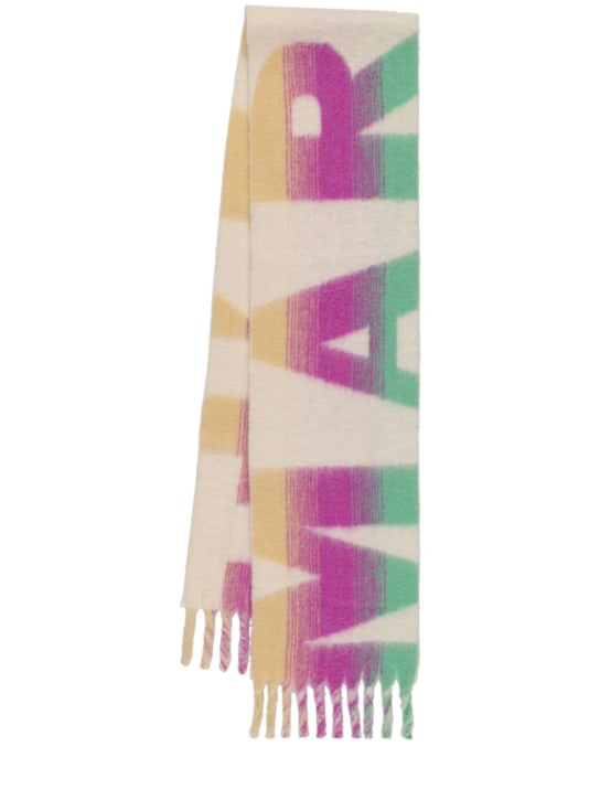 Isabel Marant: Loliana alpaca blend scarf - Multicolor - women_0 | Luisa Via Roma