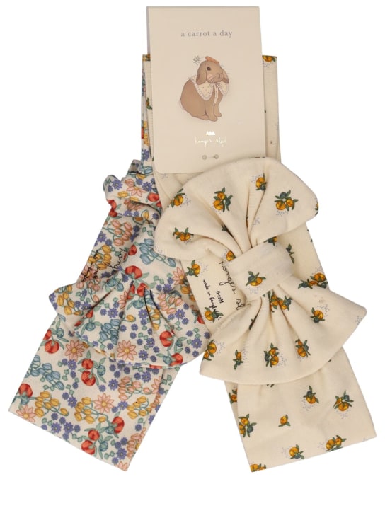 Konges Sløjd: Set di 2 fasce per capelli stampate - kids-girls_0 | Luisa Via Roma