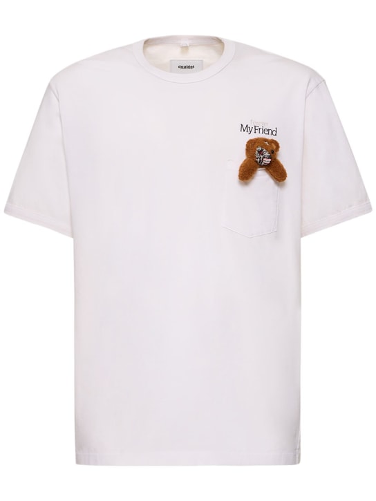 Doublet: My Friend cotton t-shirt - Beyaz - men_0 | Luisa Via Roma