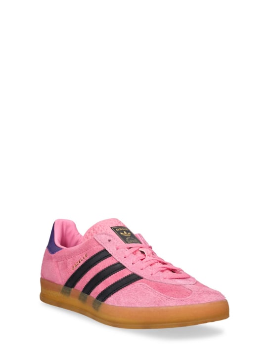 adidas Originals: Gazelle Indoor sneakers - Pink/Black - women_1 | Luisa Via Roma