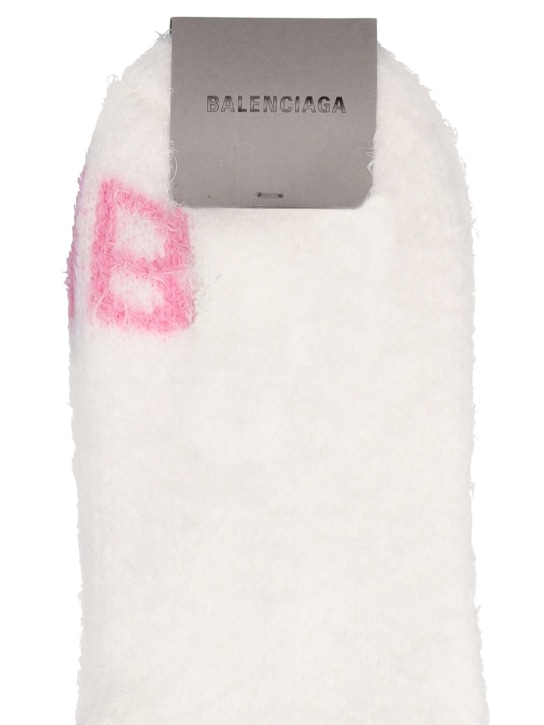 Balenciaga: Cozy Homewear 양말 - 화이트/핑크 - women_1 | Luisa Via Roma