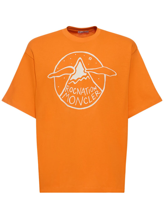 Moncler Genius: Moncler x Roc Nation designed by JAY-Z T恤 - Bright Orange - men_0 | Luisa Via Roma