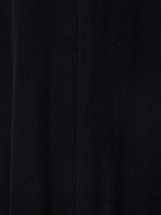 Khaite: Gonna midi Leema in viscosa - Nero - women_4 | Luisa Via Roma