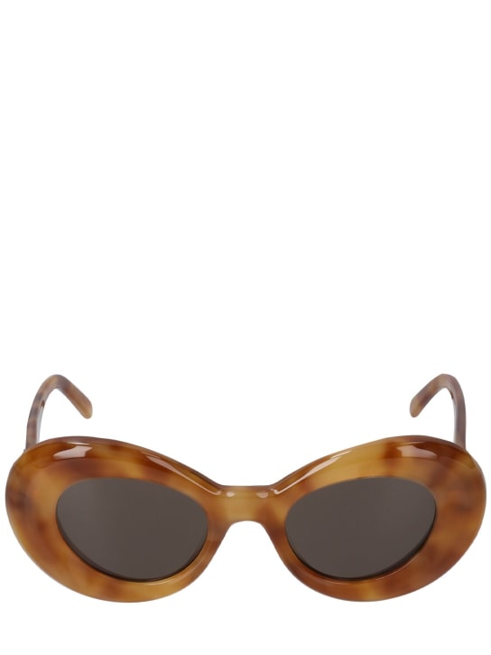 Loewe: Curvy acetate sunglasses - Brown - men_0 | Luisa Via Roma