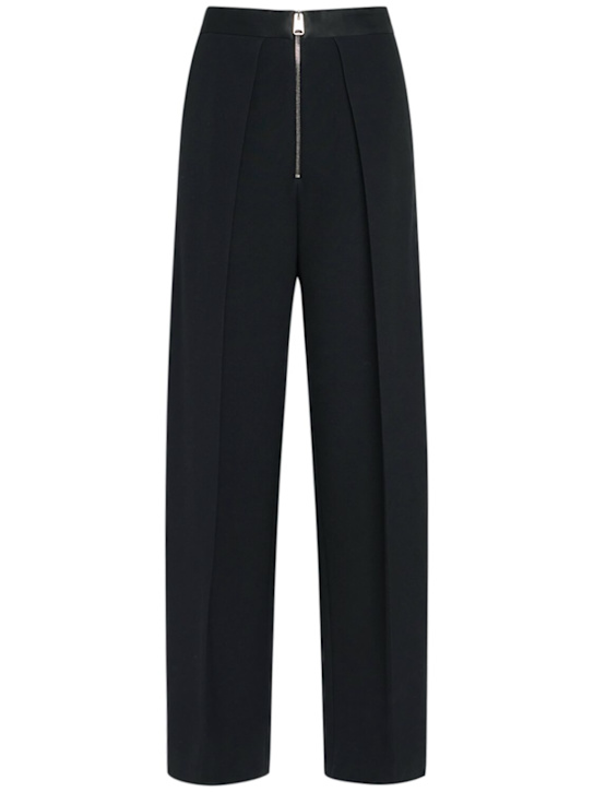 Khaite: Marine ビスコースブレンドストレートパンツ - women_0 | Luisa Via Roma