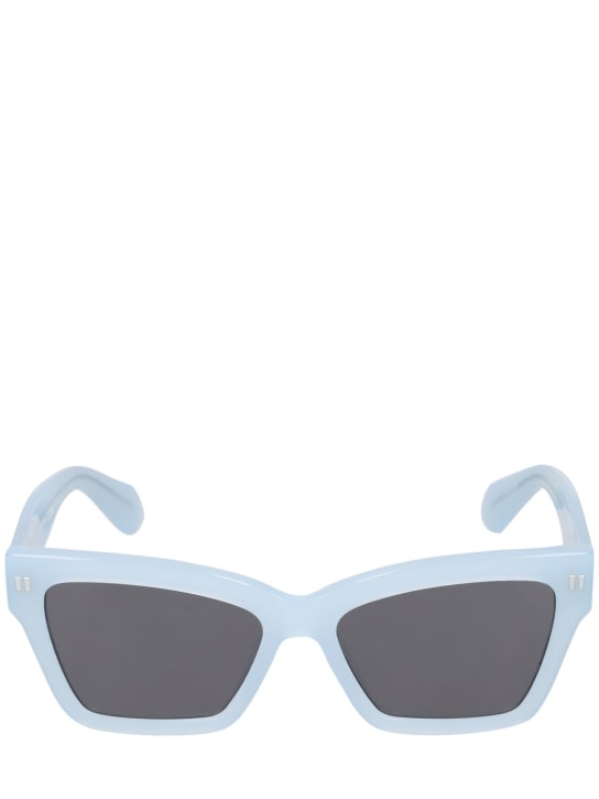 Off-White: Cincinnati acetate sunglasses - Light Blue - men_0 | Luisa Via Roma
