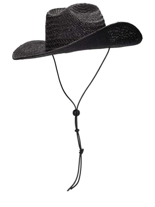 LACK OF COLOR: Sombrero de paja - Negro - women_2 | Luisa Via Roma