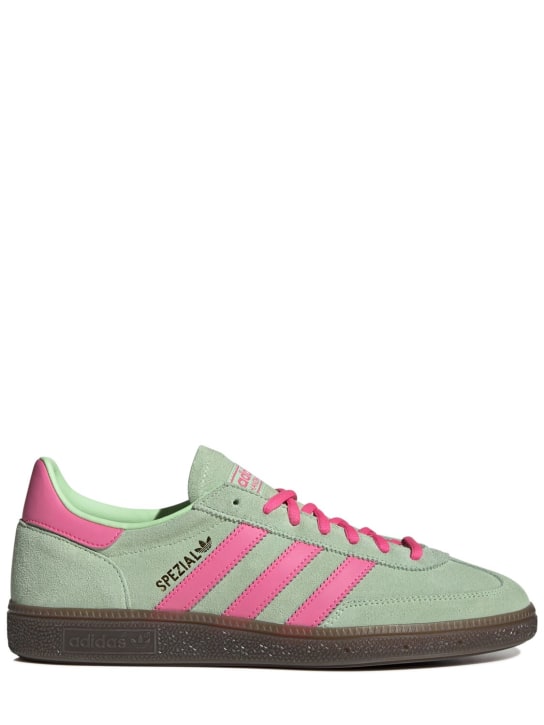 adidas Originals: Handball Spezial sneakers - Green/Pink - men_0 | Luisa Via Roma