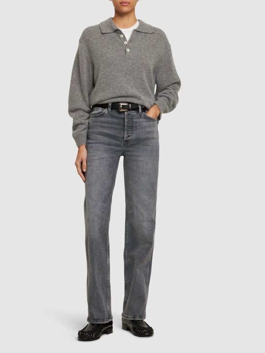 RE/DONE: 70's Loose fit cotton denim jeans - Grey - women_1 | Luisa Via Roma