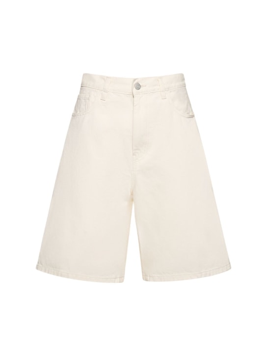 Carhartt WIP: Brandon loose fit cotton shorts - women_0 | Luisa Via Roma