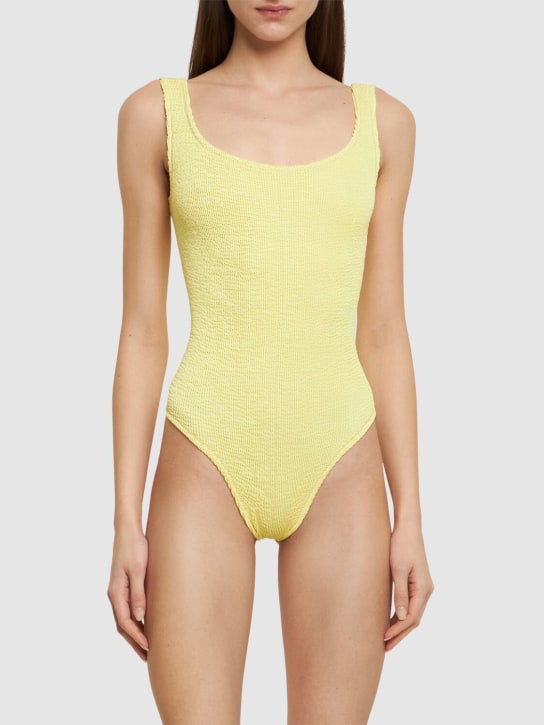 Reina Olga: Papaia crinkled one piece swimsuit - Yellow - women_1 | Luisa Via Roma