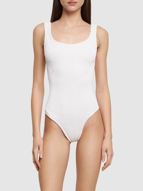 Reina Olga: Papaia crinkled one piece swimsuit - White - women_1 | Luisa Via Roma