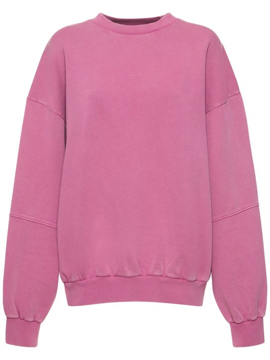 Cannari Concept: Oversize cotton crewneck sweater - Purple - women_0 | Luisa Via Roma