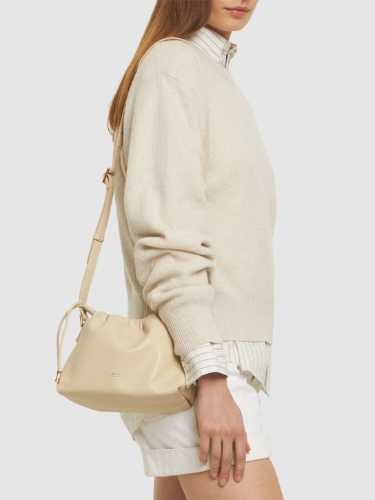 A.P.C.: Mini Sac Ninon shoulder bag - Cream - women_1 | Luisa Via Roma