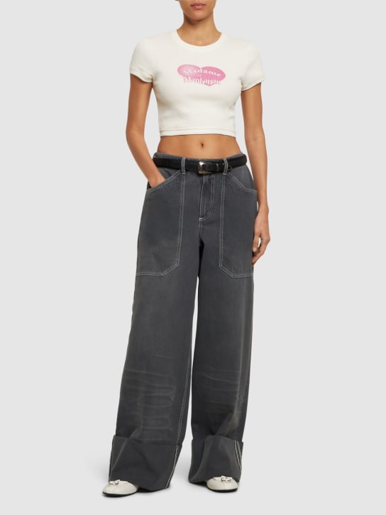 Cannari Concept: Pantalones de algodón - Gris - women_1 | Luisa Via Roma