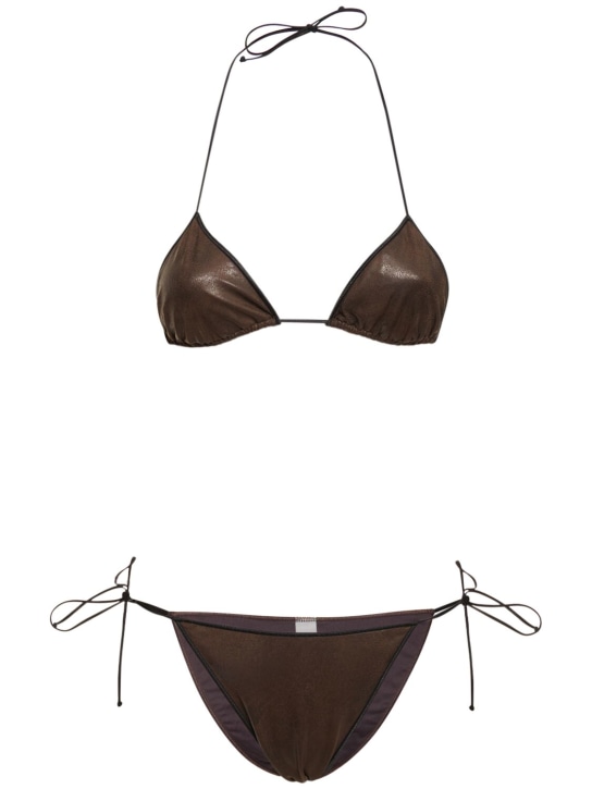 Reina Olga: Triangle bikini - Brown - women_0 | Luisa Via Roma