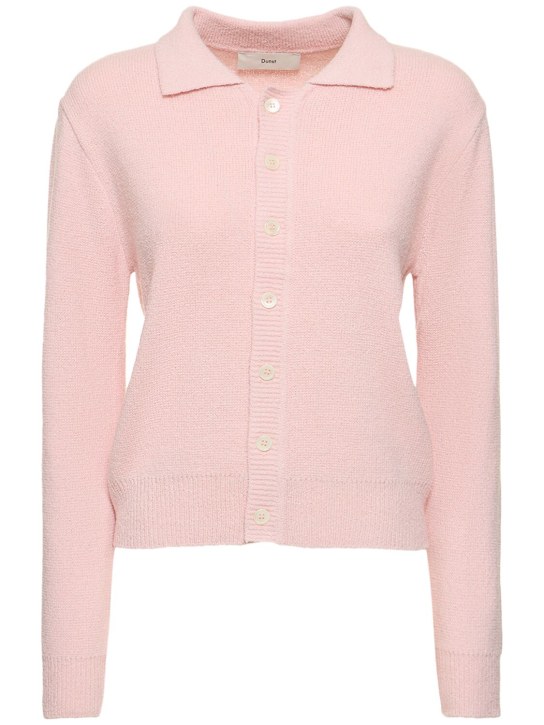 Dunst: 开领针织开衫 - 浅粉色 - women_0 | Luisa Via Roma