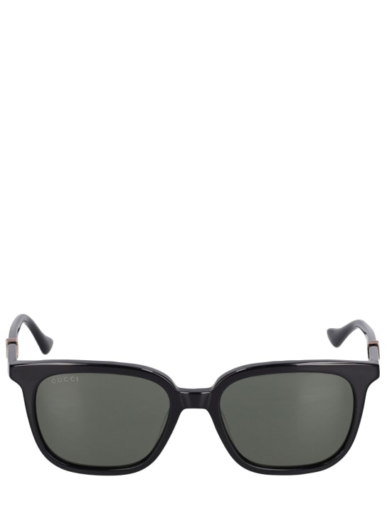 Gucci: GG1493S acetate sunglasses - Siyah/Gri - men_0 | Luisa Via Roma