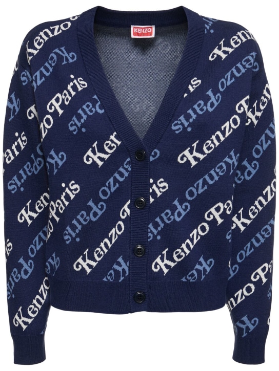 Kenzo Paris: Cardigan aus Baumwolle & Wolle „Kenzo x Verdy“ - Blau - women_0 | Luisa Via Roma