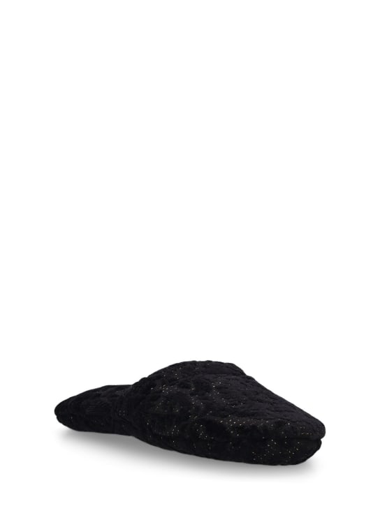 Versace: Pantofole da bagno Barocco Reinassance - Antracite - ecraft_1 | Luisa Via Roma