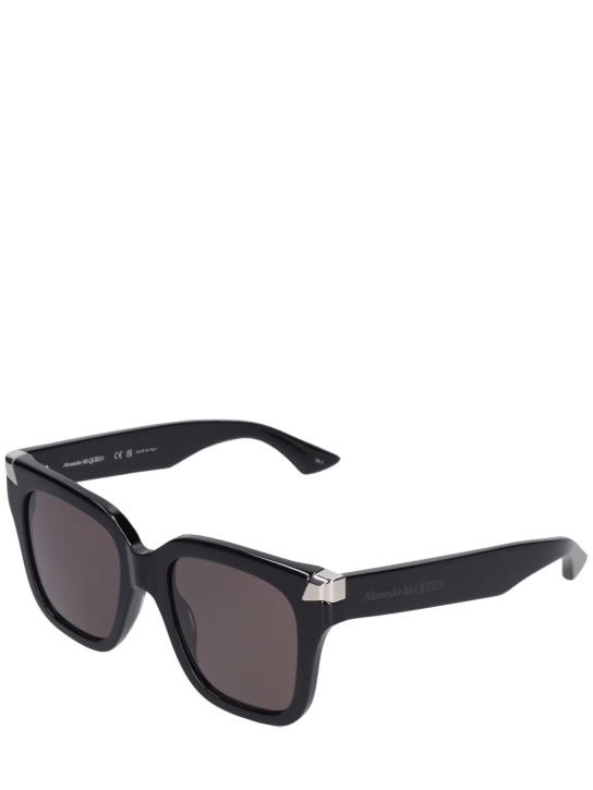 Alexander McQueen: AM0440S Acetate sunglasses - Siyah - women_1 | Luisa Via Roma