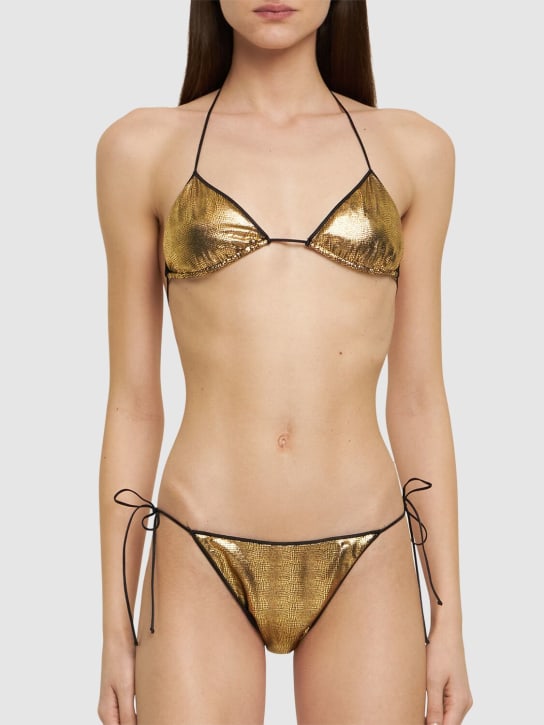 Reina Olga: Triangle bikini - Gold - women_1 | Luisa Via Roma