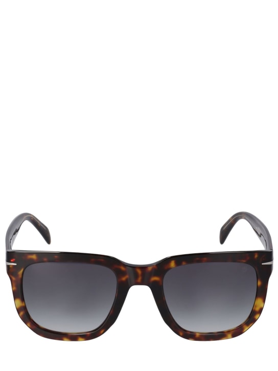 DB Eyewear by David Beckham: DB squared acetate sunglasses - Havana - men_0 | Luisa Via Roma